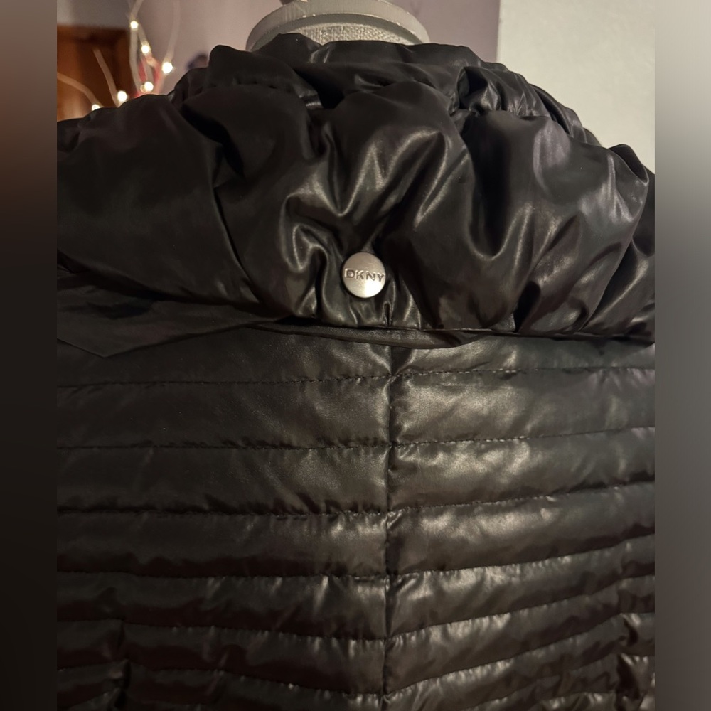 DKNY coat insulate down Size L black - Picture 11 of 14